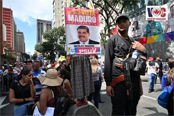 Protesters in Canada hold different opinions of Nicolás Maduro