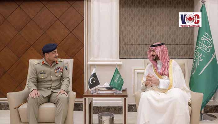 CDF Munir, Saudi defence minister discuss measures to halt Iranian attacks on kingdom