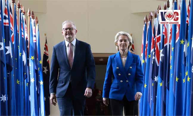 Australia, European Union agree sweeping new trade pact 8 years in the works