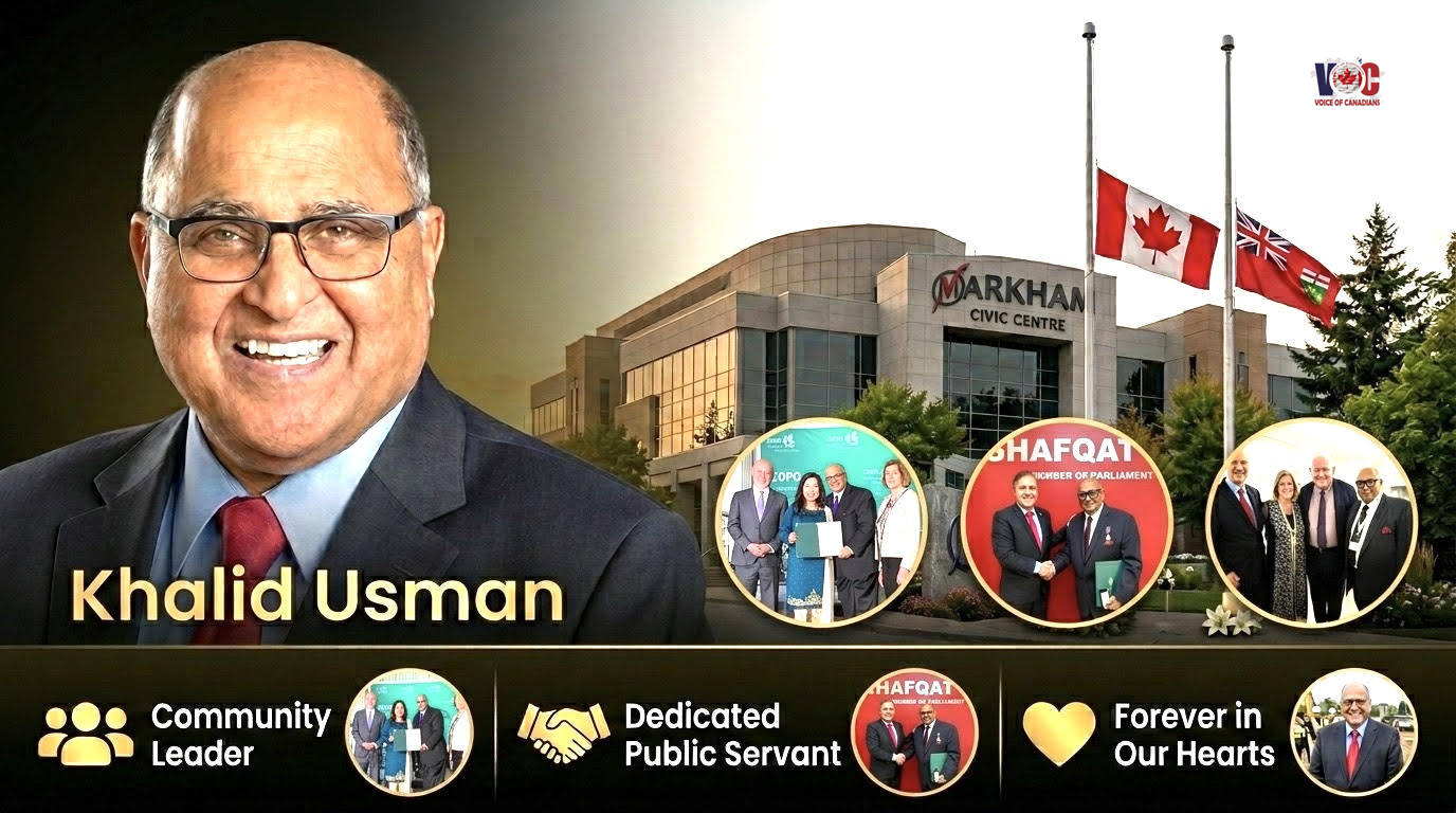 Prominent Pakistani-Canadian Community Leader Khalid Usman Passes Away