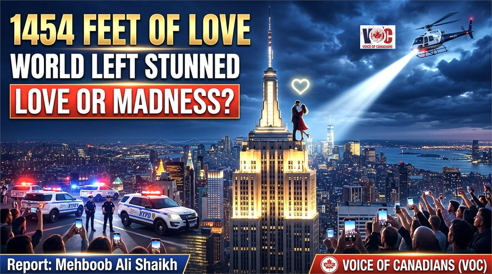  Love or Obsession? Russian Couple Arrested After Dangerous Marriage Proposal Atop the 1,454-Foot Empire State Building!
