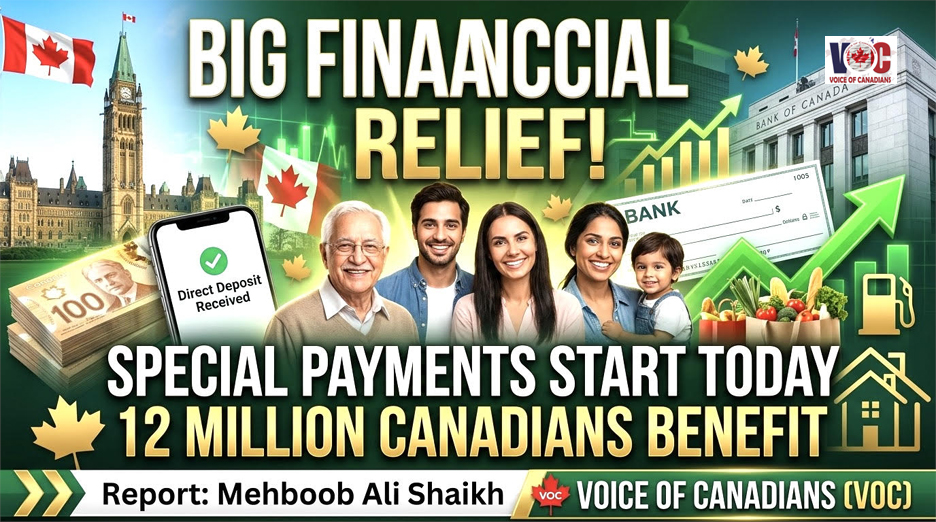 Major Financial Relief for 12 Million People in Canada